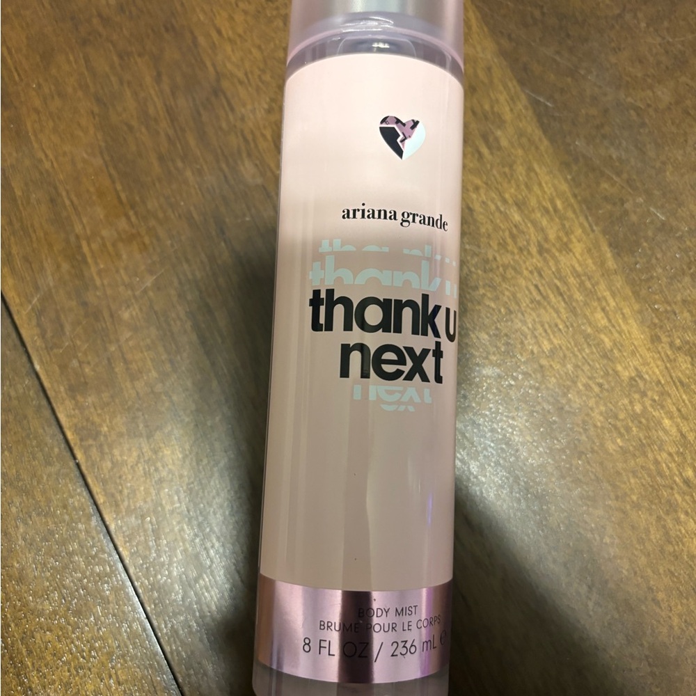 Ariana Grande Thank U Next Body Mist in Pink and Silver